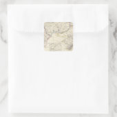 Russland Teil VIII mit Indexkarte Quadratischer Aufkleber (Tasche)