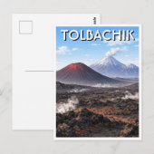 Russland Tolbachik-Vulkane Postkarte (Vorne/Hinten)