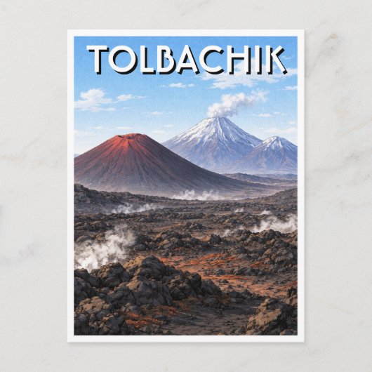 Russland Tolbachik-Vulkane Postkarte (Vorderseite)