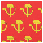 Russland UdSSR | Rote Flagge der Sowjetunion | Ham Stoff (Nahaufnahme)