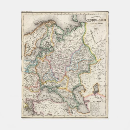 Russland, Ukraine Fleecedecke (Vorderseite)