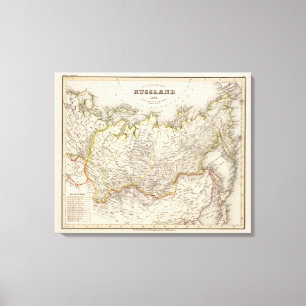 Russland und Asien Leinwanddruck