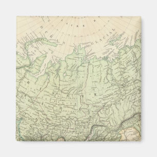 Russland und Asien Magnet