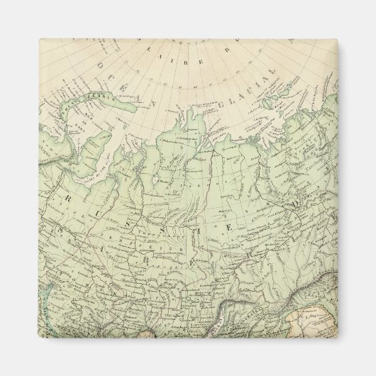 Russland und Asien Magnet (Vorne)