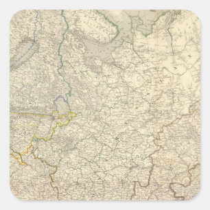 Russland und Europa 5 Quadratischer Aufkleber