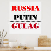 Russland und Putin Poster (Küche)
