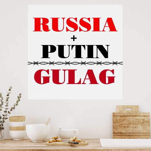 Russland und Putin Poster (Küche)