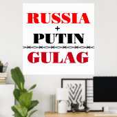 Russland und Putin Poster (Heimbüro)
