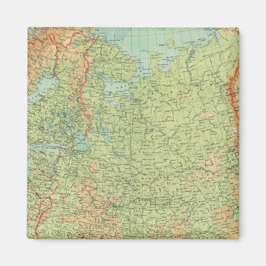 Russland-Verbundland Finnland Magnet (Vorne)