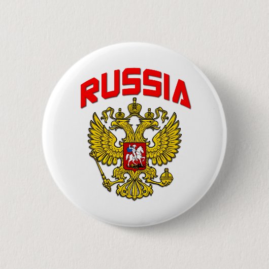 Russland-Wappen Button (Vorderseite)