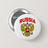 Russland-Wappen Button (Vorne & Hinten)