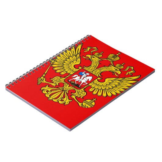 Russland-Wappen Notizblock (Linke Seite)