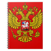 Russland-Wappen Notizblock (Vorderseite)