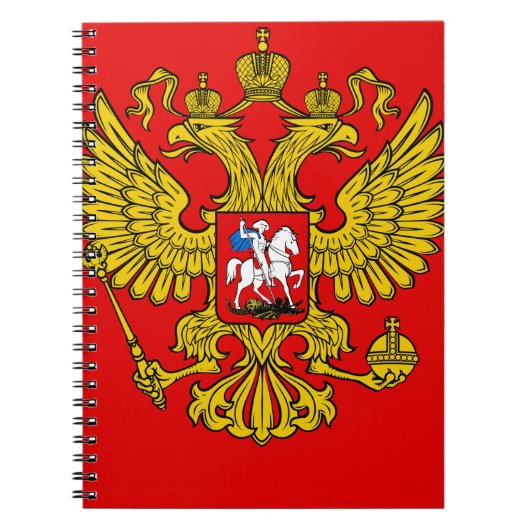 Russland-Wappen Notizblock (Vorderseite)