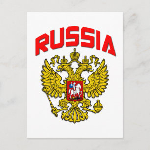 Russland Wappen Postkarte