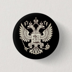 Russland - Wappen - weiße Version Button