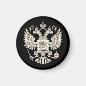Russland - Wappen - weiße Version Magnet (Vorne)