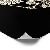 Russland - Wappen - weiße Version Poster (Ecke)