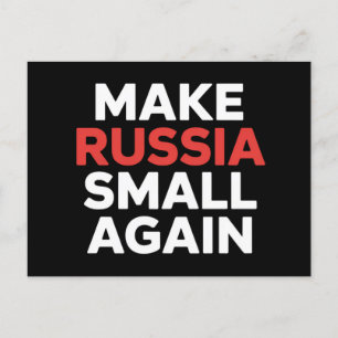 Russland wieder klein machen Russland klein machen Postkarte
