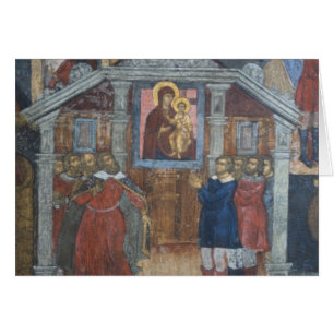 Russland, Yaroslavl, Fresko in der Kathedrale von