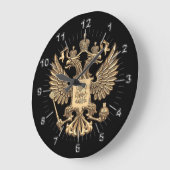 Russlandadler Große Wanduhr (Winkel)