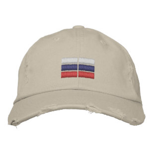Russlandflagge bestickte Baseballkappe