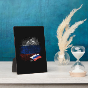 Russlandflagge Fotoplatte