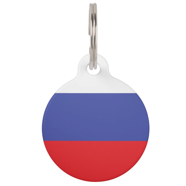 Russlandflagge Haustiermarke (Vorderseite)
