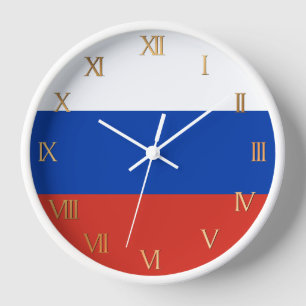 Russlandflagge Uhr