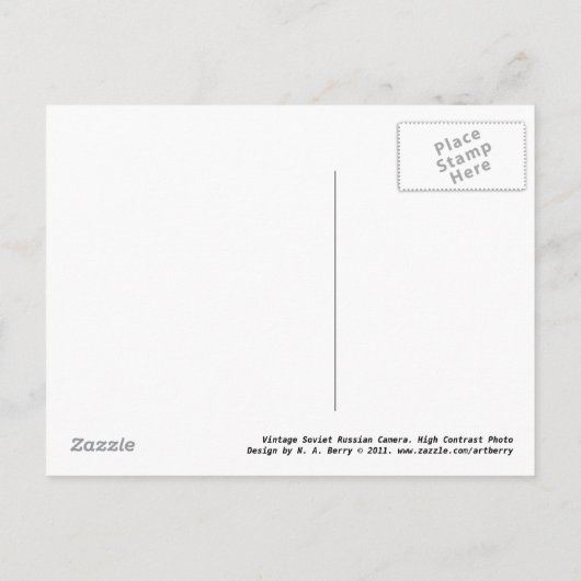 Russlandkamera - Ruby Red Postkarte (Rückseite)