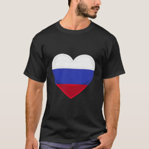 Russlands Flaggenherz T-Shirt