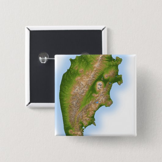 Russlands Kamtschatka-Halbinsel Button (Vorne & Hinten)