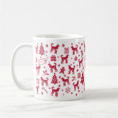 Russo-European Laika Weihnachtsdesign Kaffeetasse (Links)