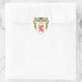 Russo-Wappen (mantled) Runder Aufkleber (Tasche)