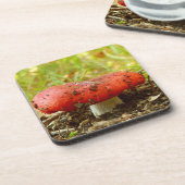 Russula Emetica Hard Plastic Untersetzer (Linke Seite)