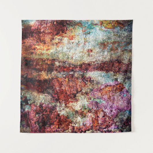 Rust abstract colorful grunge wandteppich (Vorderseite (Horizontal))