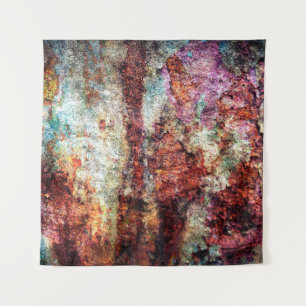 Rust abstract colorful grunge wandteppich