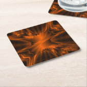 Rust Agate Rechteckiger Pappuntersetzer (angewinkelt)