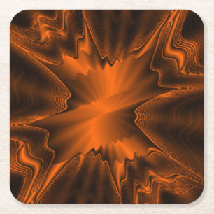 Rust Agate  Rechteckiger Pappuntersetzer