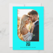 Rust & Aqua Floral Mexican Fiesta Wedding Einladung (Rückseite)