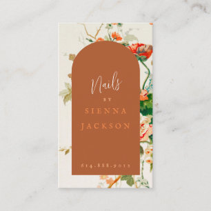 Rust Arch Vintag Florist Business Card Visitenkarte