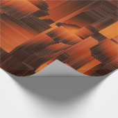 Rust Art Deco Geschenkpapier (Ecke)