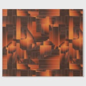 Rust Art Deco Geschenkpapier (Flach)