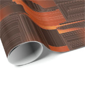 Rust Art Deco Geschenkpapier (Rolleneckpunkt)