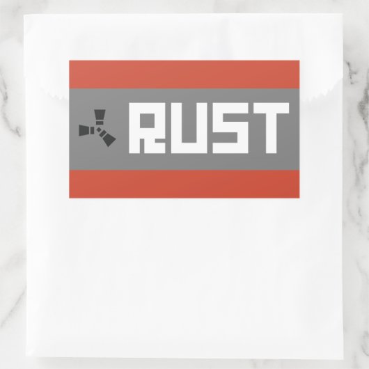 RUST Banner BGWG Rechteckiger Aufkleber (Tasche)