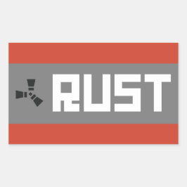 RUST Banner BGWG Rechteckiger Aufkleber