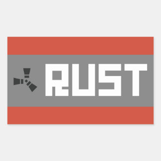 RUST Banner BGWG Rechteckiger Aufkleber