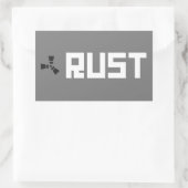 RUST Banner BGWG Rechteckiger Aufkleber (Tasche)