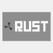 RUST Banner BGWG Rechteckiger Aufkleber (Vorderseite)