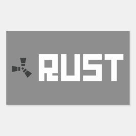 RUST Banner BGWG Rechteckiger Aufkleber